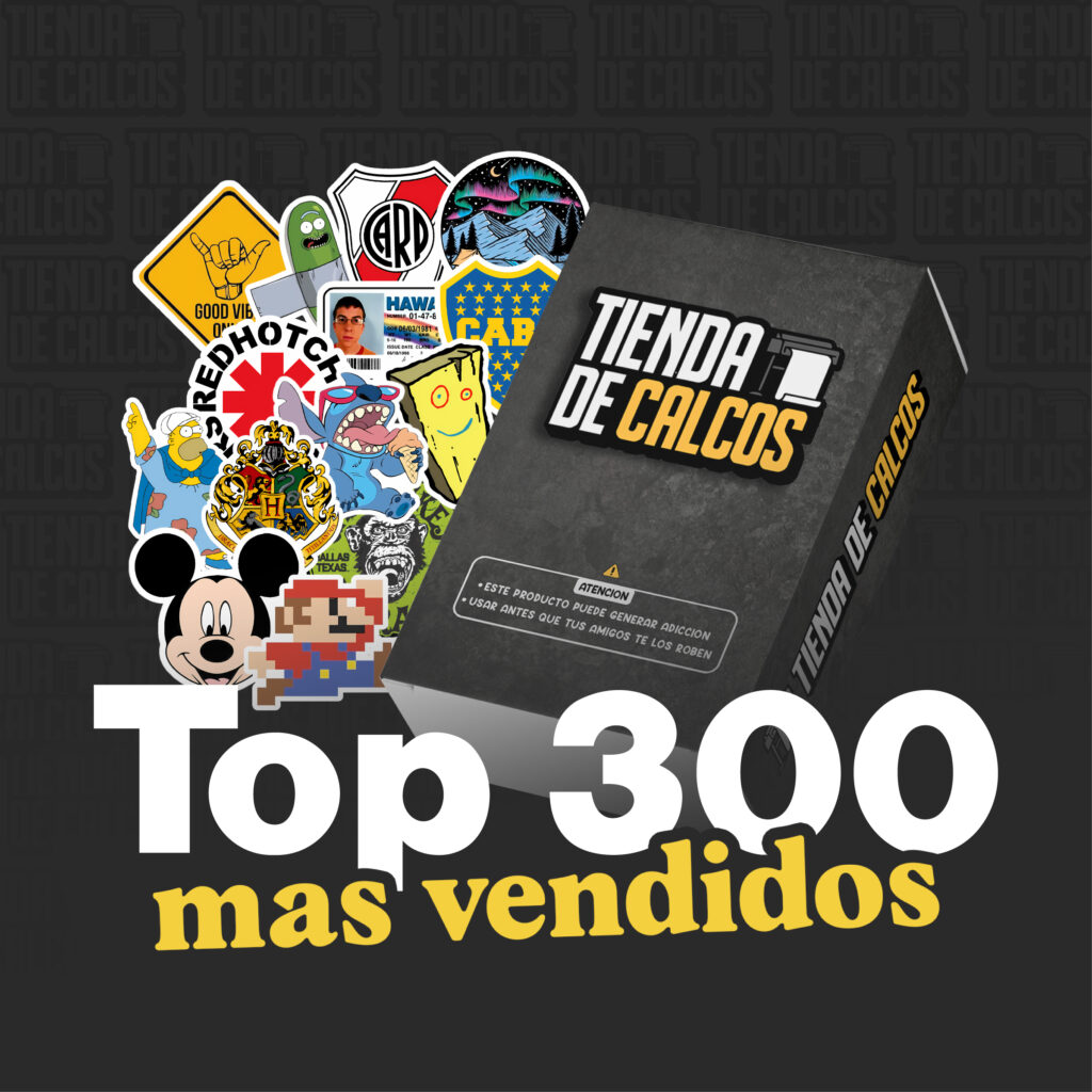 Pack 300 calcos más vendidas de la web