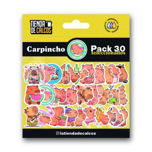 CARPINCHO_Mesa de trabajo 1_Mesa de trabajo 1 Pack 30 calcos CARPINCHO