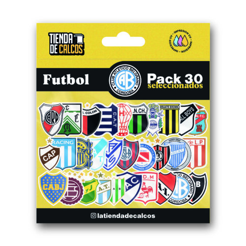 FUTBOL_Mesa de trabajo 1 Pack 30 calcos FUTBOL