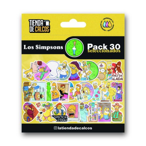 LOS SIMPSONS_Mesa de trabajo 1_Mesa de trabajo 1_Mesa de trabajo 1 Pack 30 calcos LOS SIMPSON